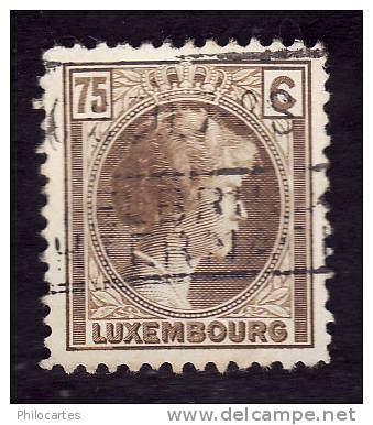 LUXEMBOURG  1926-28  -  YT   176 -  Oblitéré - 1926-39 Charlotte Rechterzijde