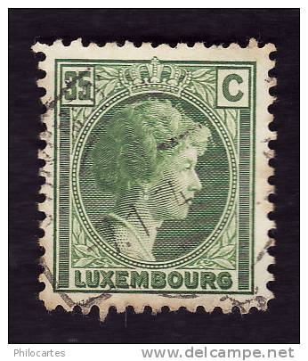 LUXEMBOURG  1930-31  -  YT   221 -  Oblitéré - 1926-39 Charlotte Right-hand Side