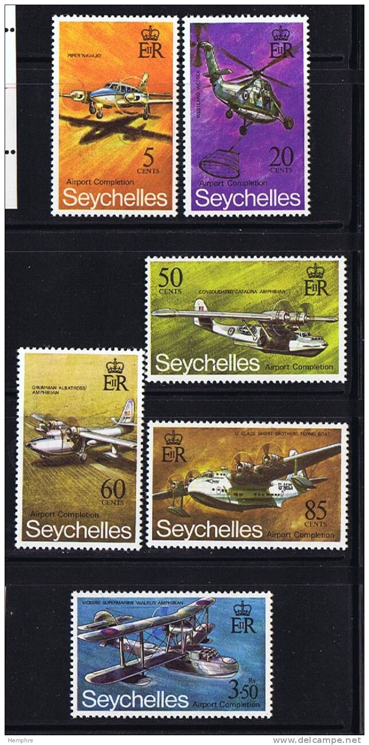 SEYCHELLES  1971  Completion Of Seychelles Airport Planes MH * - Seychellen (...-1976)