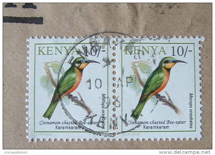 Kenya 1996 Cover To England UK - Birds Bee-eater - Kenya (1963-...)