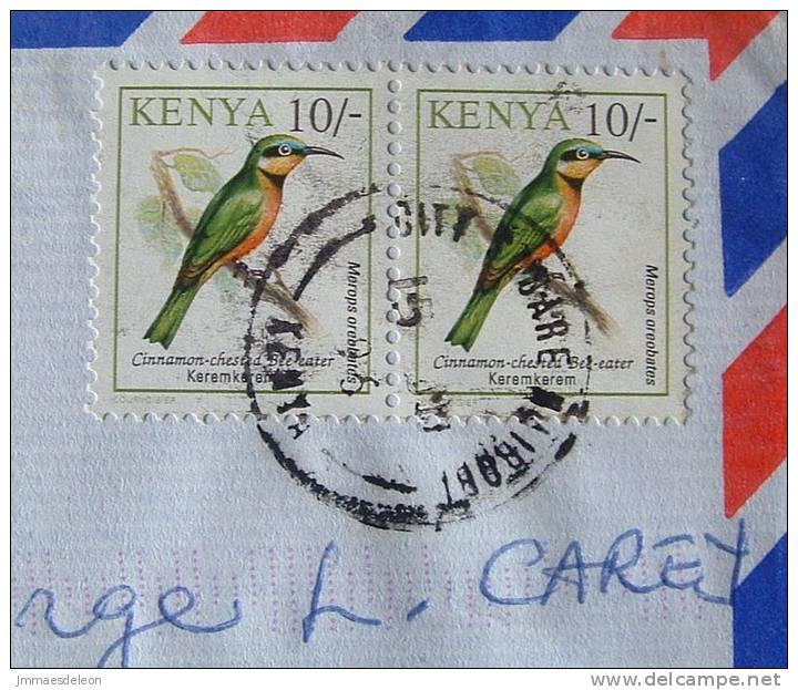 Kenya 1996 Cover To England UK - Birds Bee-eater - Kenya (1963-...)