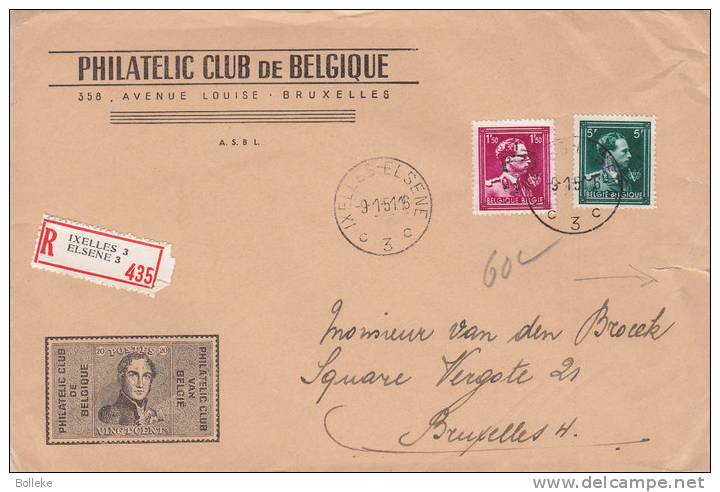 Belgique - Lettre - 10 % De 1951 ° - Léopold III - 1946 -10%