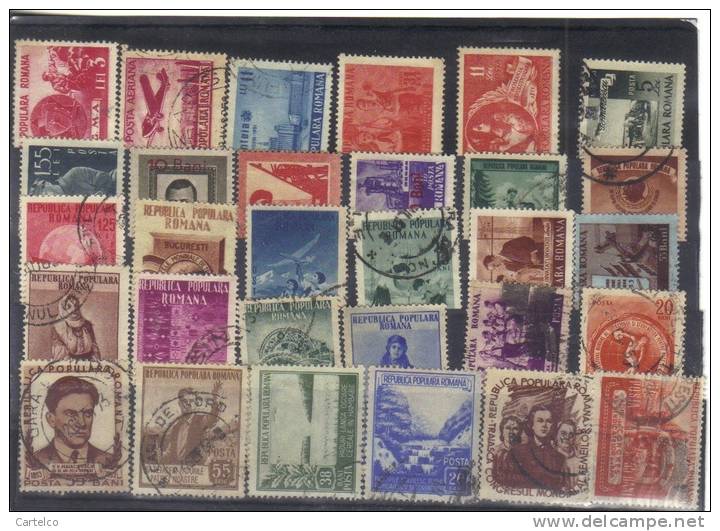 Romania 30 Stamps Used (1) - Collections