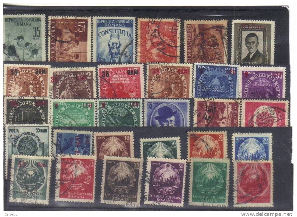 Romania 30 Stamps Used (3) - Collections