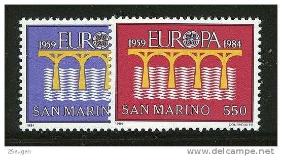 SAN MARINO 1984 EUROPA CEPT   MNH - 1984