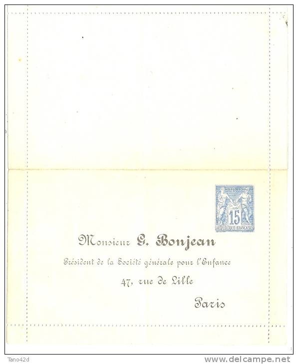 FRANCE - EP CARTE LETTRE TSC "G.BONJEAN" NEUVE - Kaartbrieven