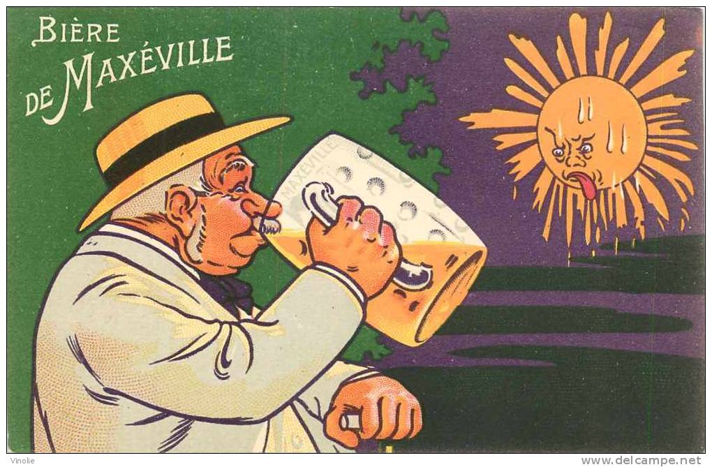 Meurthe-et-Moselle  : Réf : 54-87 : Maxeville Bière Publicité Illustrée De La Brasserie - Maxeville