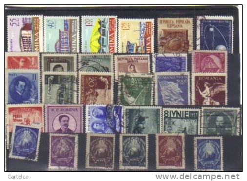 Bnk Romania 30 Stamps Used (8) - Lotes & Colecciones