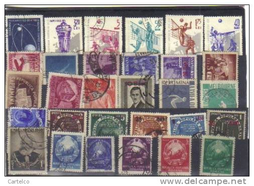 Bnk Romania 30 Stamps Used (9) - Lotes & Colecciones