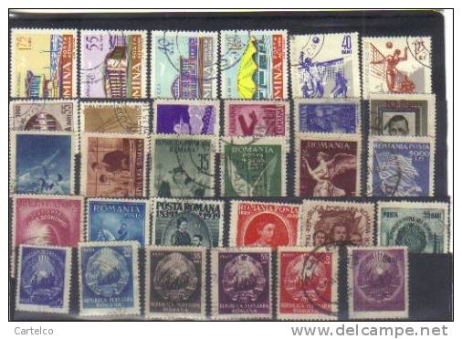 Bnk Romania 30 Stamps Used (10) - Collections