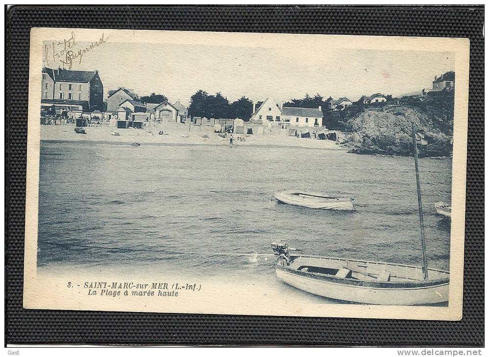 44   SAINT  MARC   SUR  MER   LA  PLAGE  A  MAREE  HAUTE - Saint Nazaire