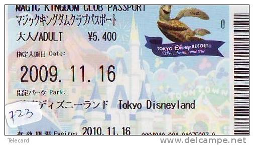 Disney * PASSPORT * Entreecard JAPON * TOKYO DISNEYLAND Passeport (723) JAPAN PASS * CINEMA * FILM * NEMO - Disney