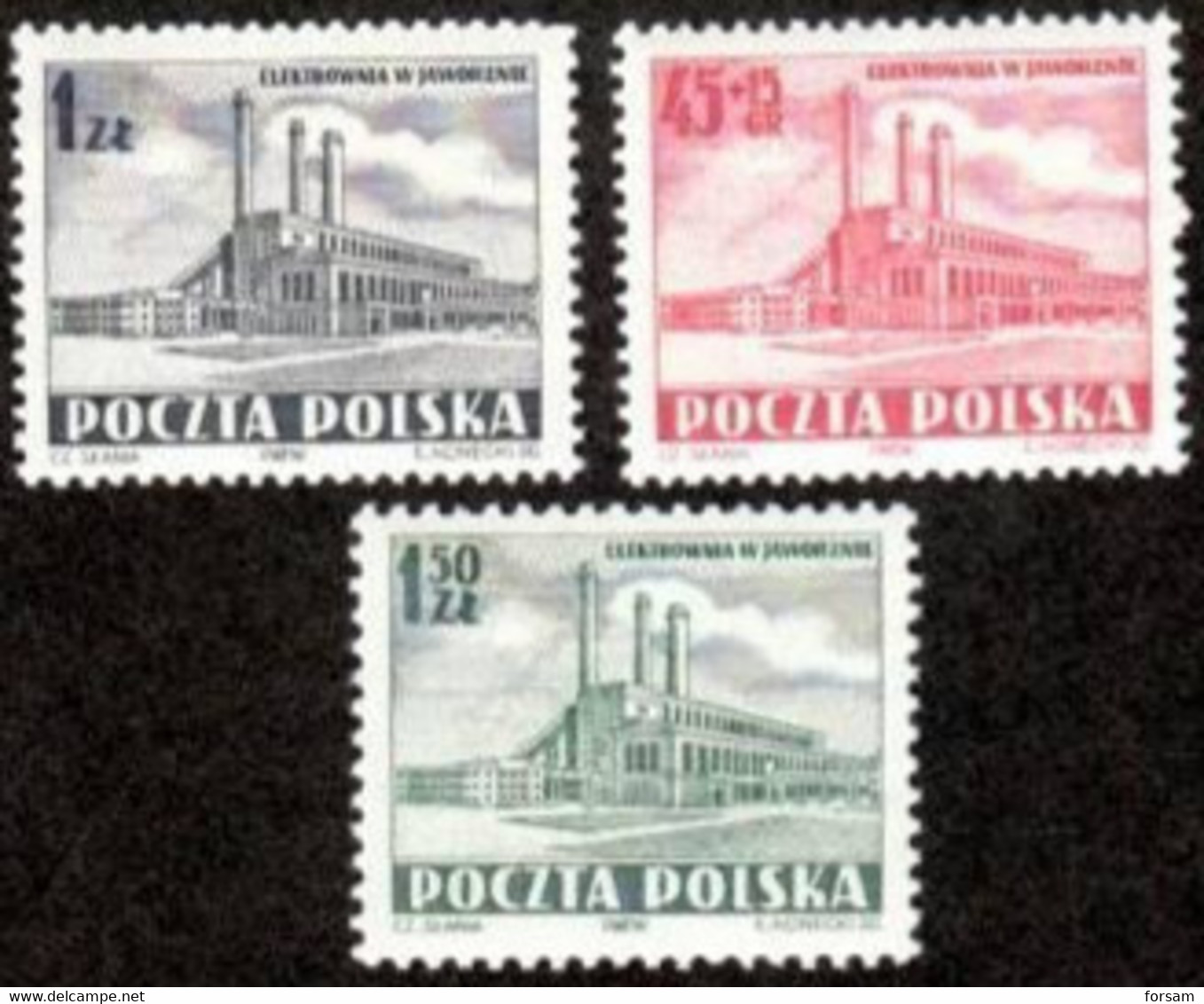 POLAND..1952..Michel # 764-766...MNH. - Nuovi