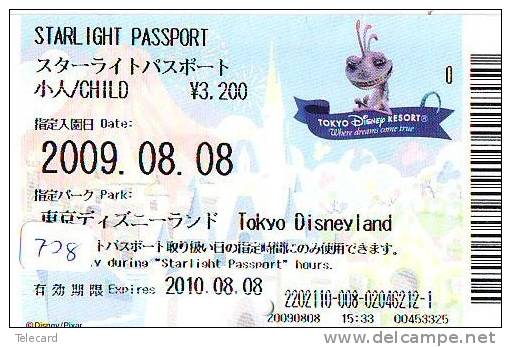 Disney * PASSPORT * Entreecard JAPON * TOKYO DISNEYLAND Passeport (728) JAPAN PASS * CINEMA * FILM * MONSTERS * - Disney