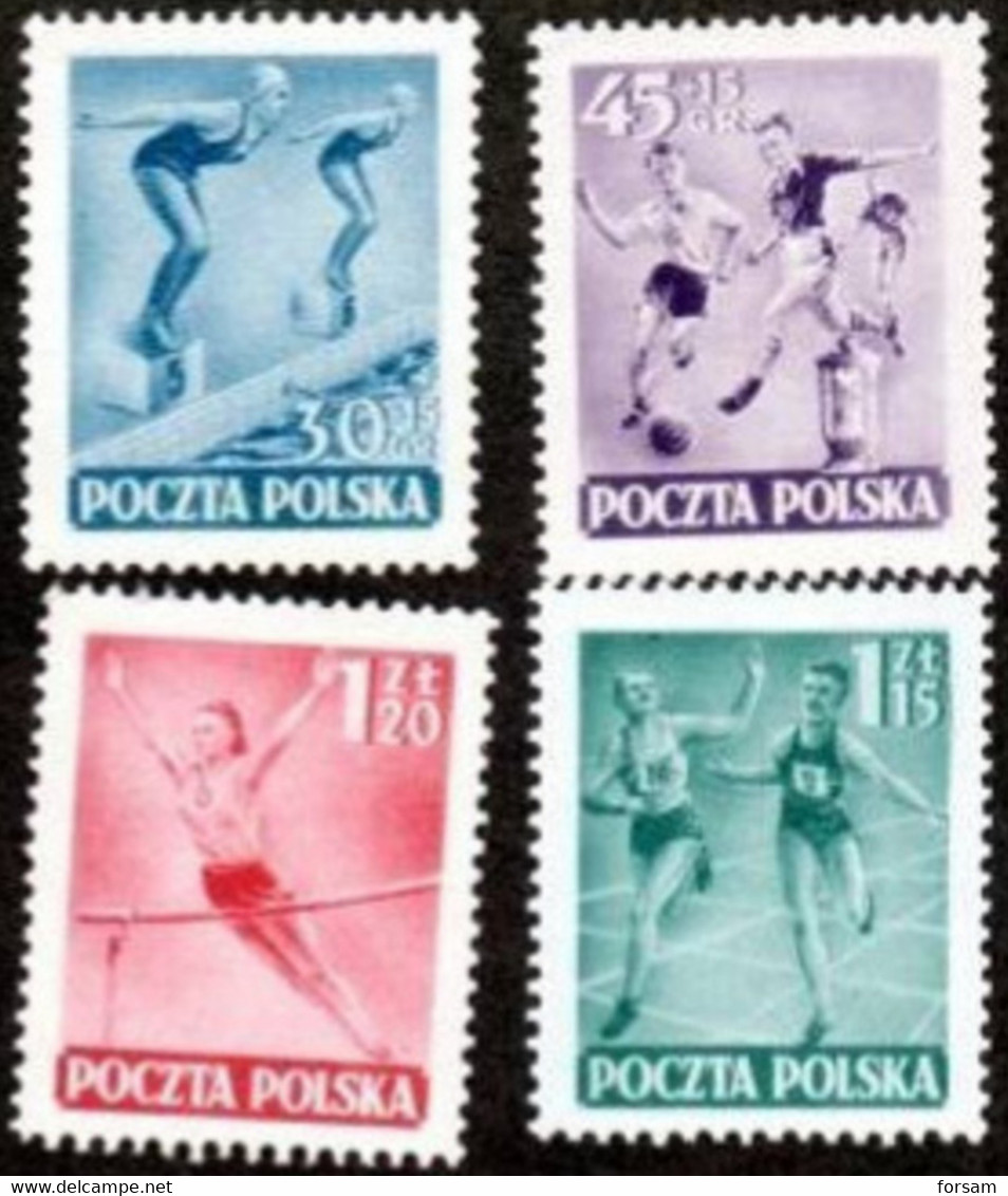 POLAND..1952..Michel # 750-753...MNH. - Neufs