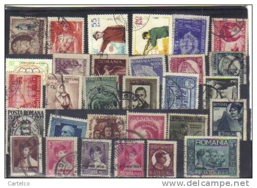 Bnk Romania 30 Stamps Used (17) - Collections