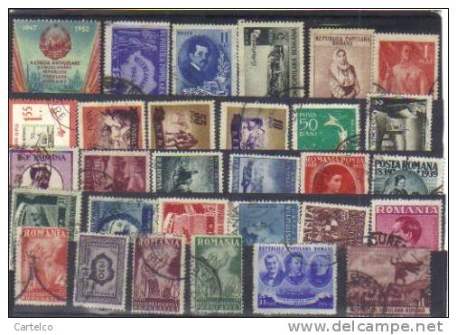 Bnk Romania 30 Stamps Used (18) - Collections