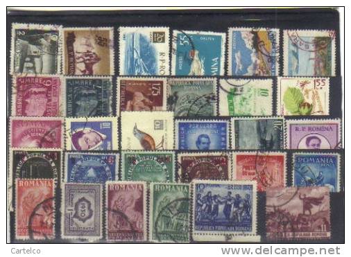 Bnk Romania 30 Stamps Used (19) - Collections