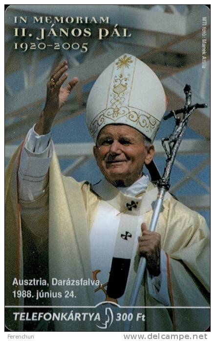 POPE JOHN PAUL II KAROL JOZEF WOJTYLA CARDINAL POPE PAUL VI VATICAN AUSTRIA TRAUSDORF POLAND POLISH * MMK 027 * Hungary - Hongrie