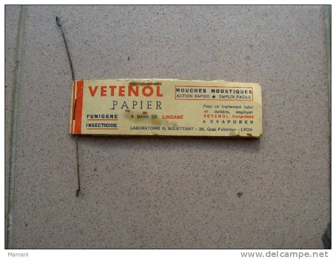 Publicite -vetenol-traitement Pour Les Mouches- - Advertising