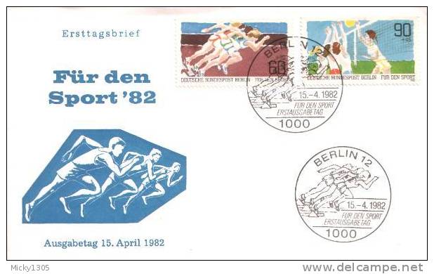 Germany / Berlin - Mi-Nr 664/665 FDC (y652)- - 1981-1990