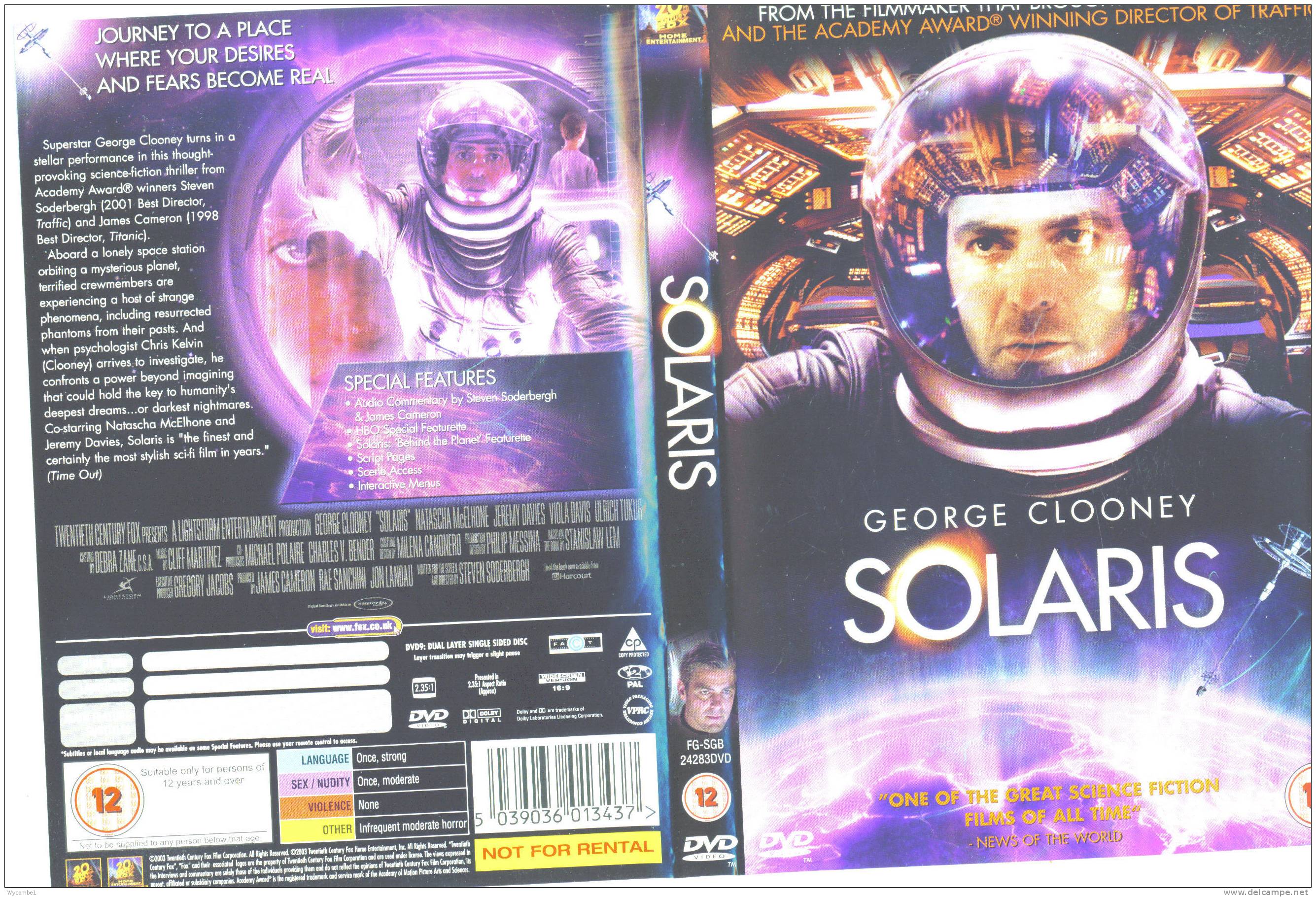 SOLARIS - George Clooney (Details As Scan) - Sci-Fi, Fantasy