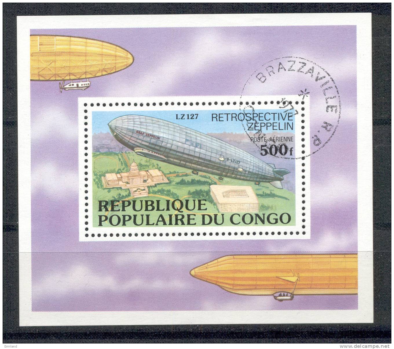 Kongo - Congo 1977 - Michel Block Nr. 11 O - Oblitérés