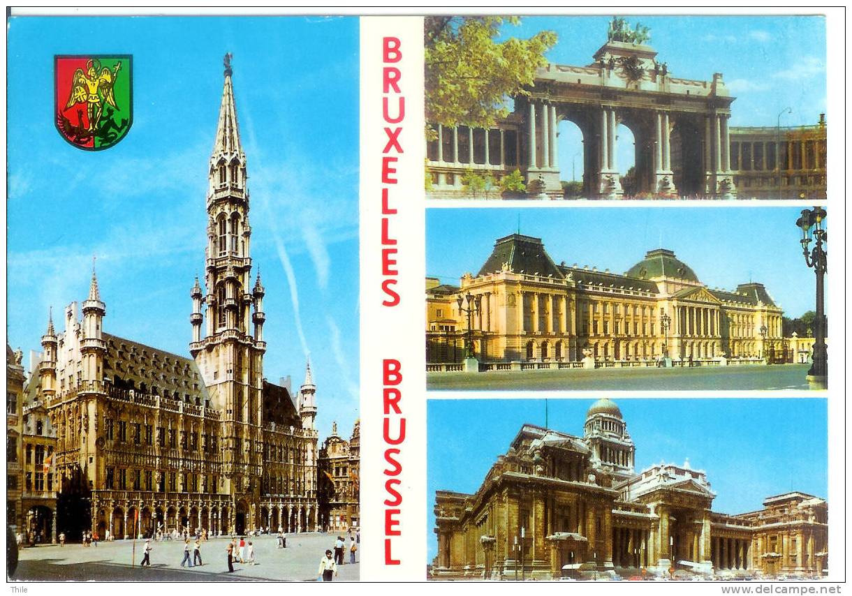 BRUXELLES - Mehransichten, Panoramakarten