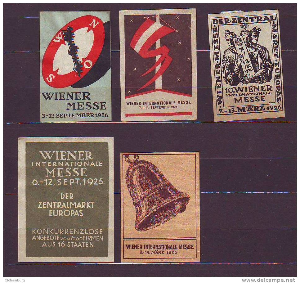 248bj: Vignetten Wiener Messen Aus Der 1. Republik Lot - Used Stamps