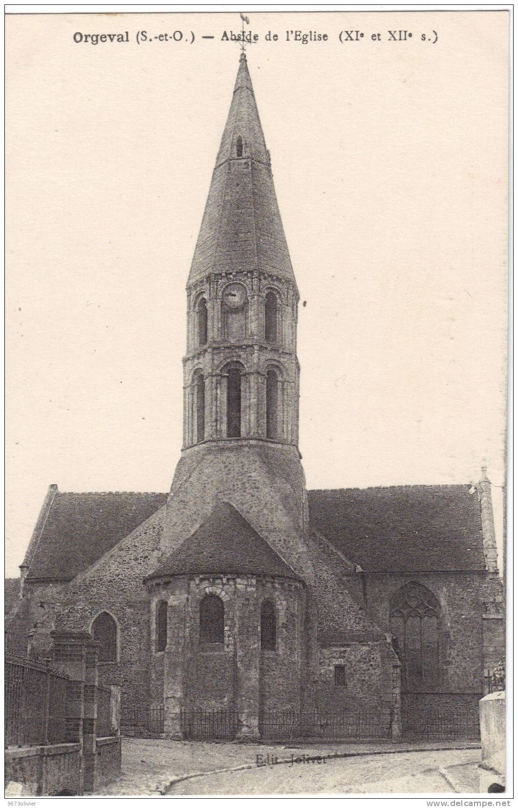 78 - ORGEVAL / ABSIDE DE L´EGLISE - Orgeval