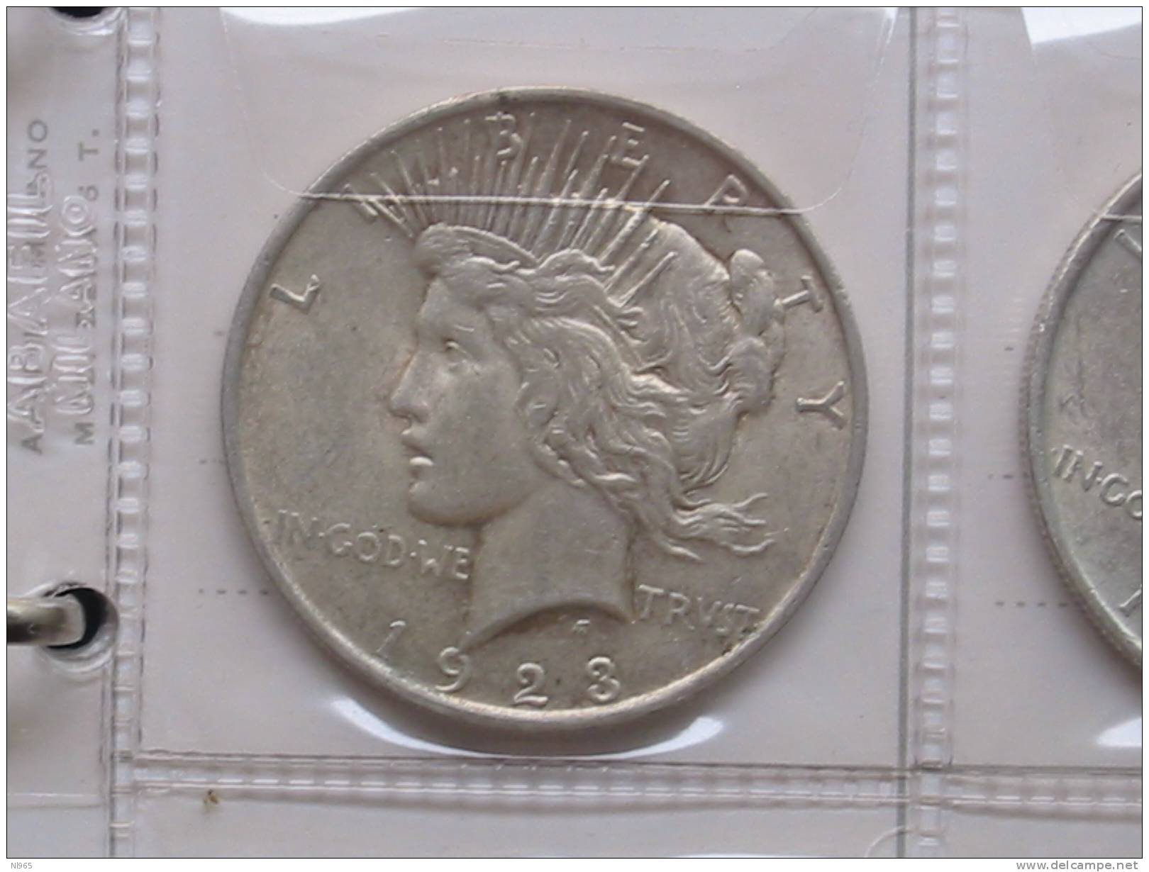 UNITED STATES STATI UNITI D' AMERICA  1 DOLLARO PACE ( ONE PEACE DOLLAR ) ARGENTO ANNO 1923 - 1921-1935: Peace (Paix)