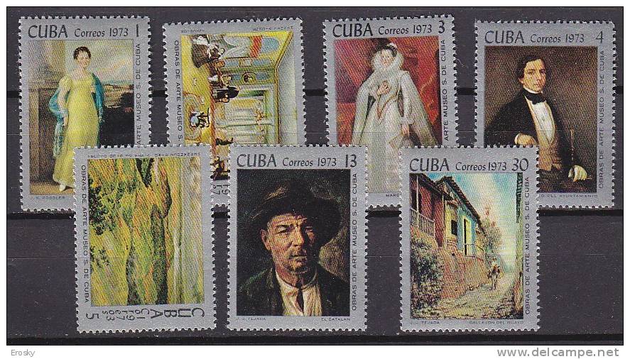 G0646 - CUBA Yv N°1690/96 ** TABLEAUX - Unused Stamps