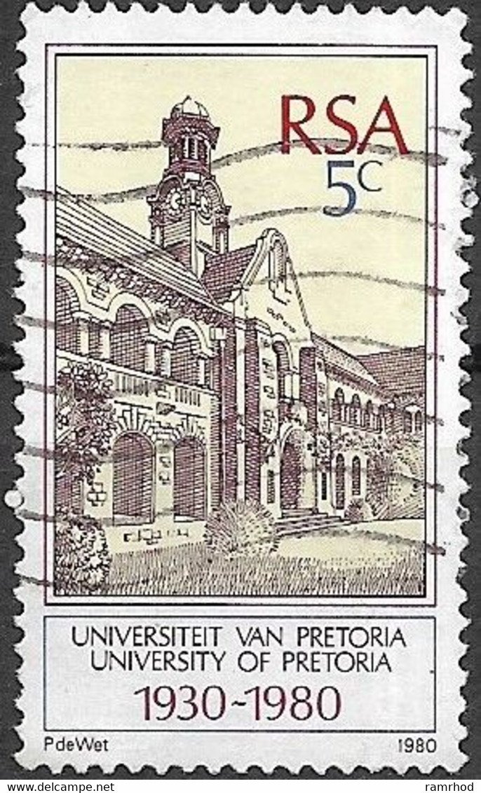 SOUTH AFRICA 1980 50th Anniv Of University Of Pretoria - 5c University Of Pretoria FU - Used Stamps