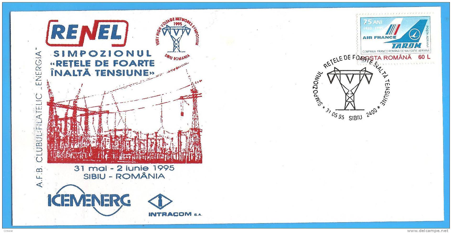 Electricity. Very High Voltage Networks Symposium  ROMANIA Cover 1995 - Electricité