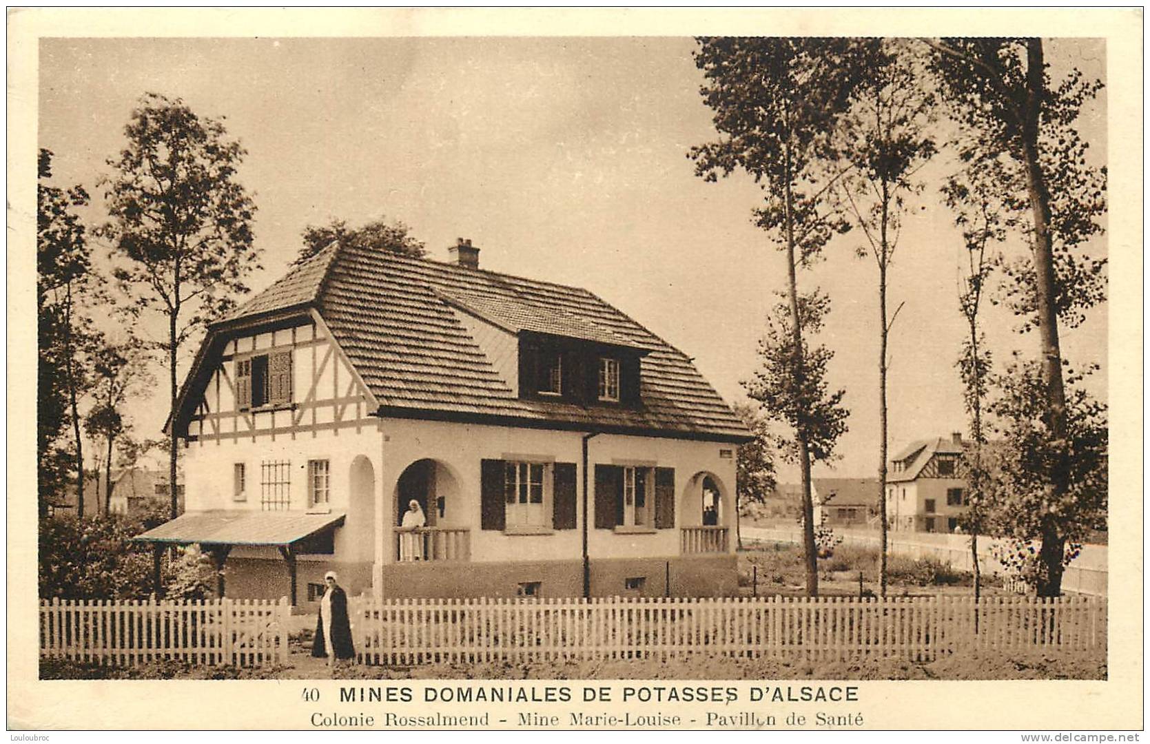 68 MINES DOMANIALES DE POTASSES D'ALSACE COLONIE ROSSALMEND PAVILLON DE SANTE MINE MARIE LOUISE - Sonstige & Ohne Zuordnung