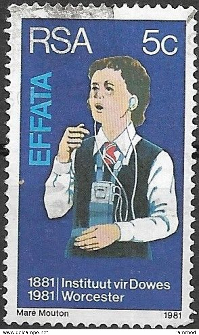 SOUTH AFRICA 1981 Centenary Of Institutes For Deaf And Blind, Worcester. - 5c Girl With Hearing Aid FU - Used Stamps