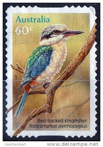 Australia 2010 60c Red-backed Kingfisher Self-adhesive Used - Usados