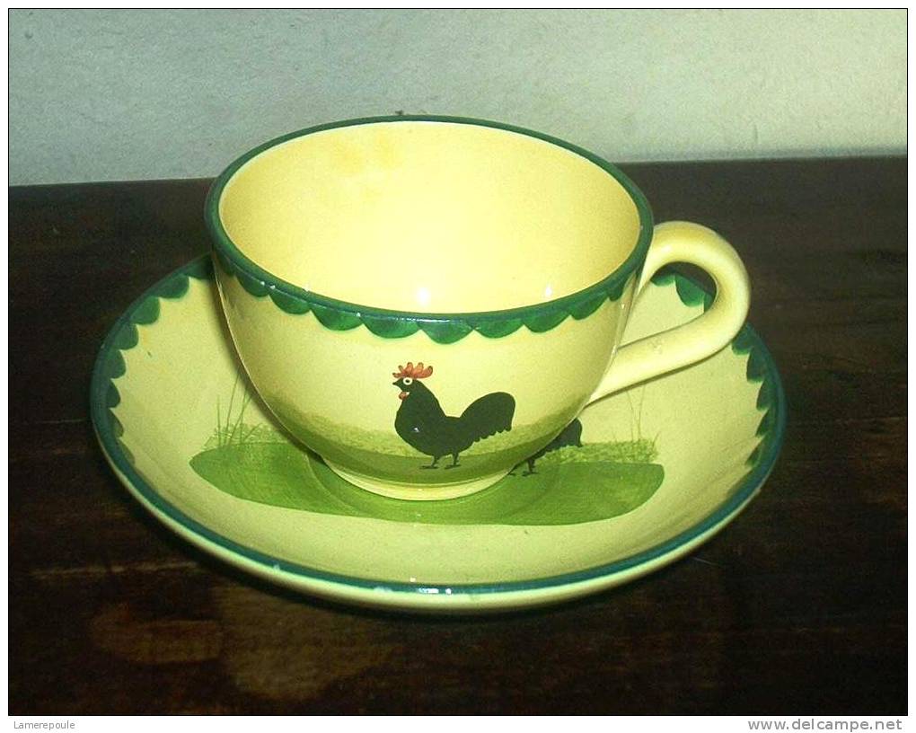 Zeller Theekopje - Tasse à Thée Au Coq - Rooster Tea Cup And Saucer - Zeller (DEU)