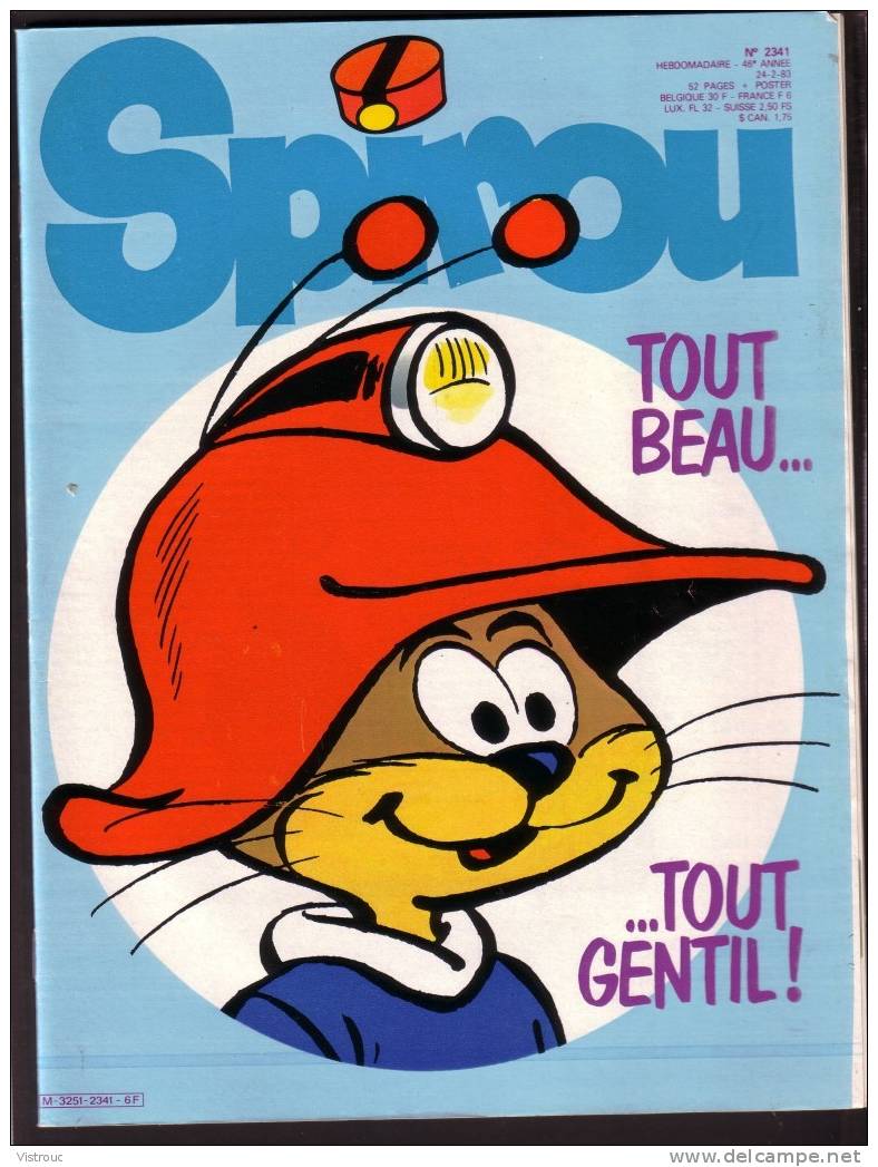 SPIROU N° 2341 - Année 1983 - Couverture "Scrameustache" De Gos. - Spirou Magazine