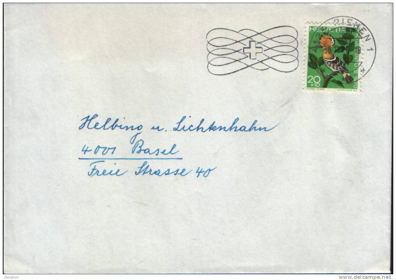 Suisse-Enveloppe Circulé En 1970 - Pro Juventute 1970 - Covers & Documents