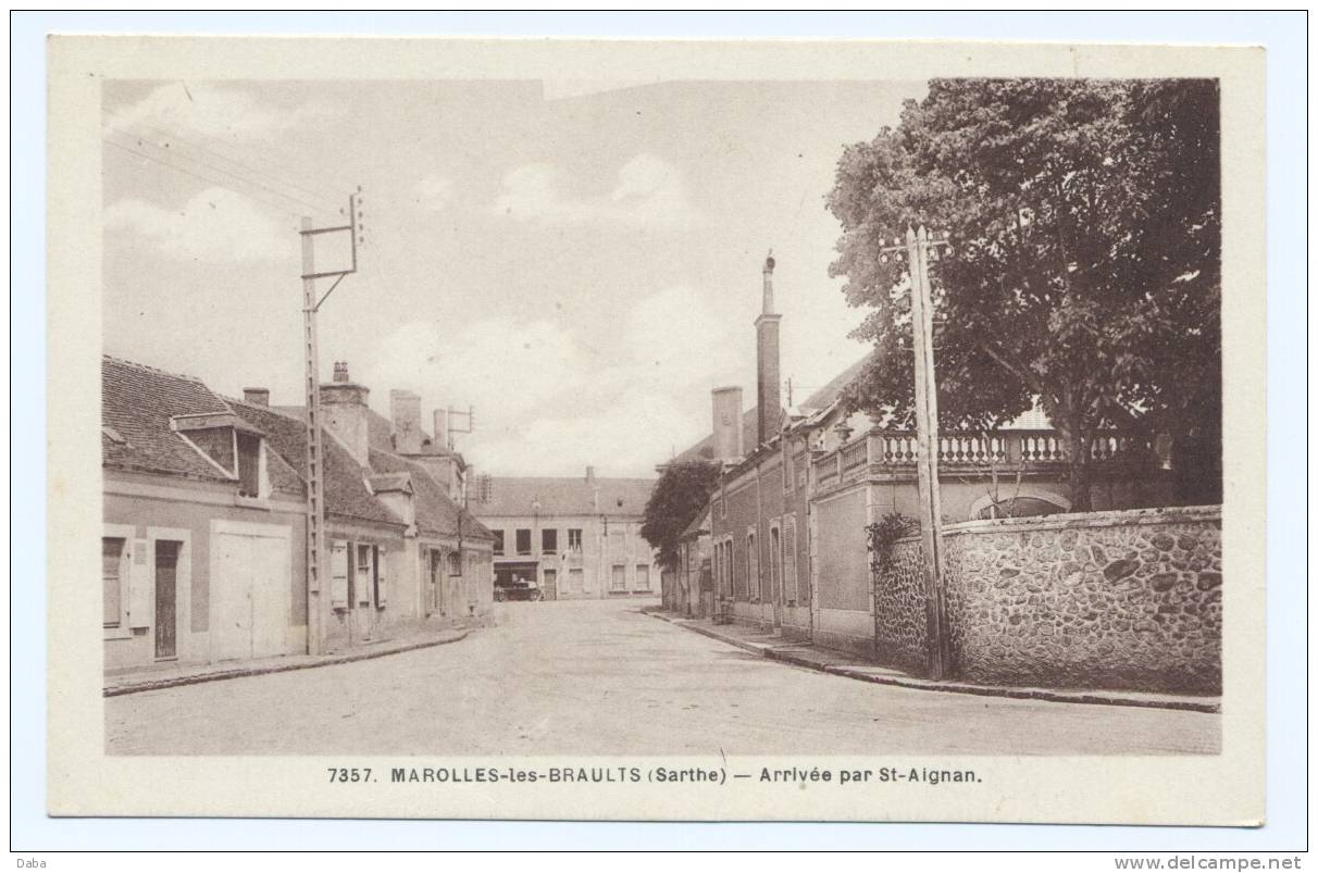 Marolles-les-Braults. Arrivée Par St-Agnan. - Marolles-les-Braults