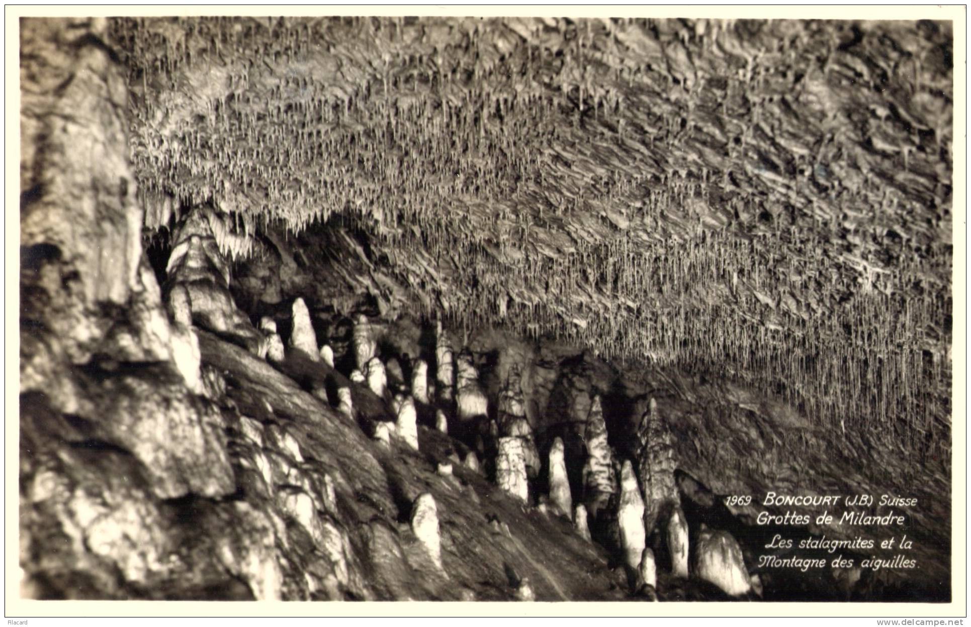 17781    Svizzera,  Boncourt,  Grottes  De  Milandre,  Les  Stalagmites Et La  Montagne Des Aiguilles,  VGSB - Boncourt