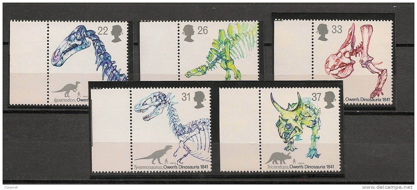 UK - 1991 DINOSAURS  - SG 1573/7 - Yvert  1556/1560 -  MNH - Unclassified