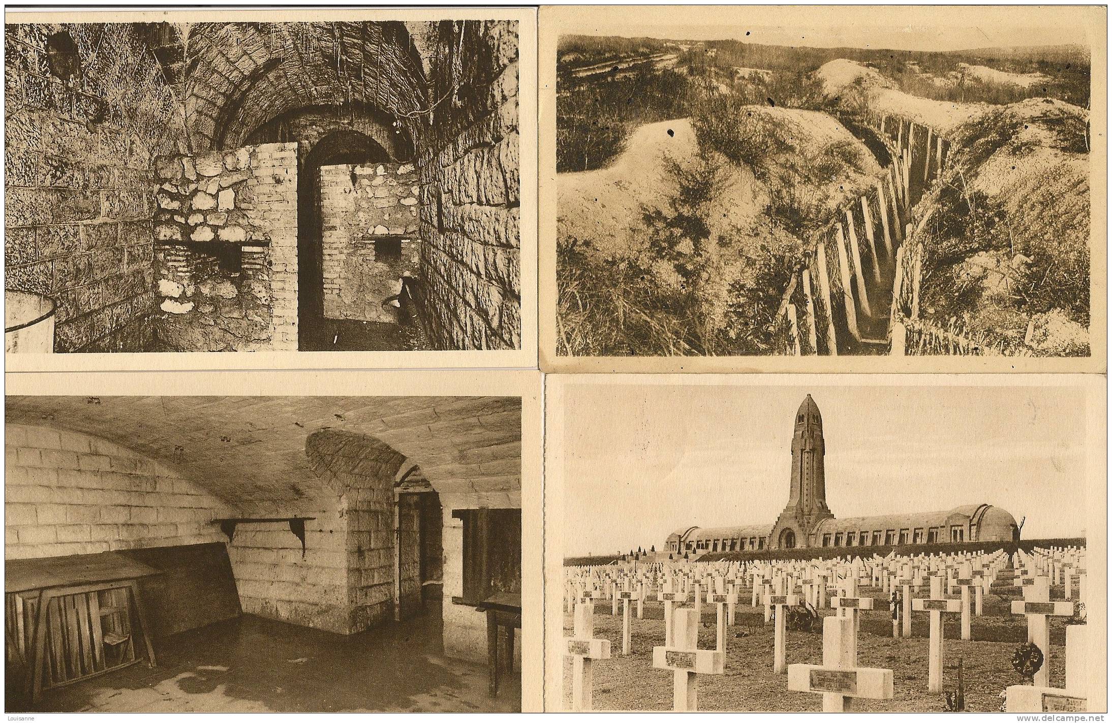 R / 29 / 5      _ Lot De 30 CP De Douaumont (55 )  Diverses  ( Sépia) - 5 - 99 Postcards