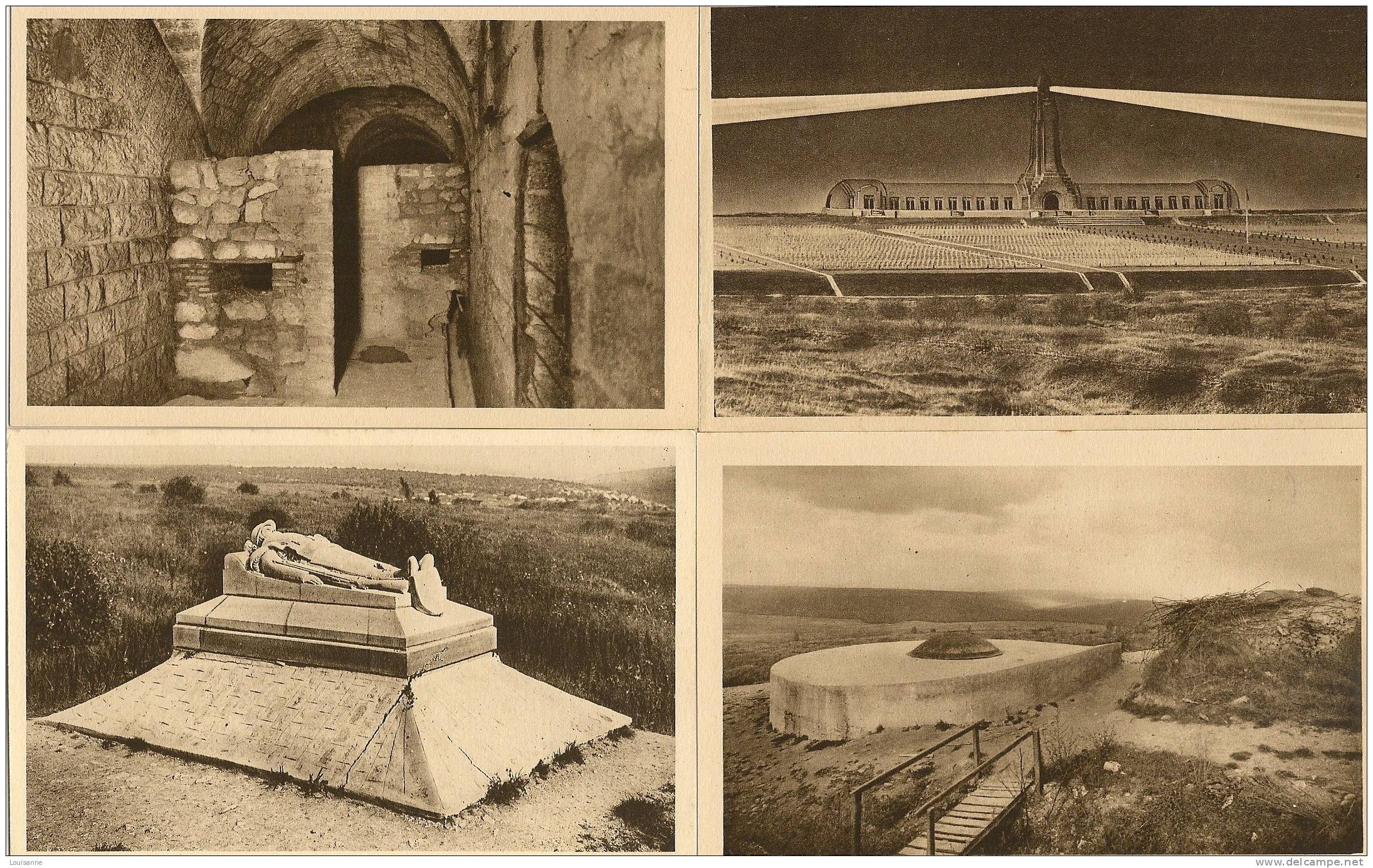 R / 29 / 5      _ Lot De 30 CP De Douaumont (55 )  Diverses  ( Sépia) - 5 - 99 Postcards