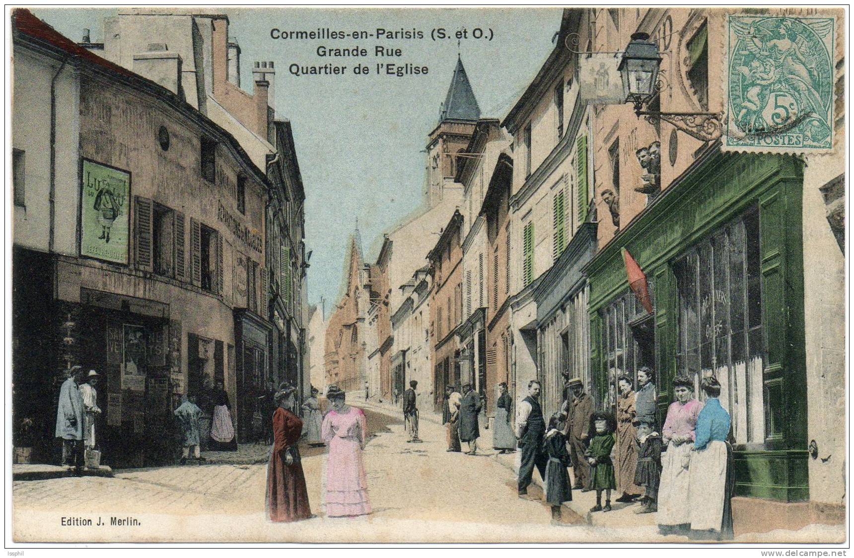 Cormeilles En Parisis (S. Et O.) Grande Rue Quartier De L'église - Cormeilles En Parisis