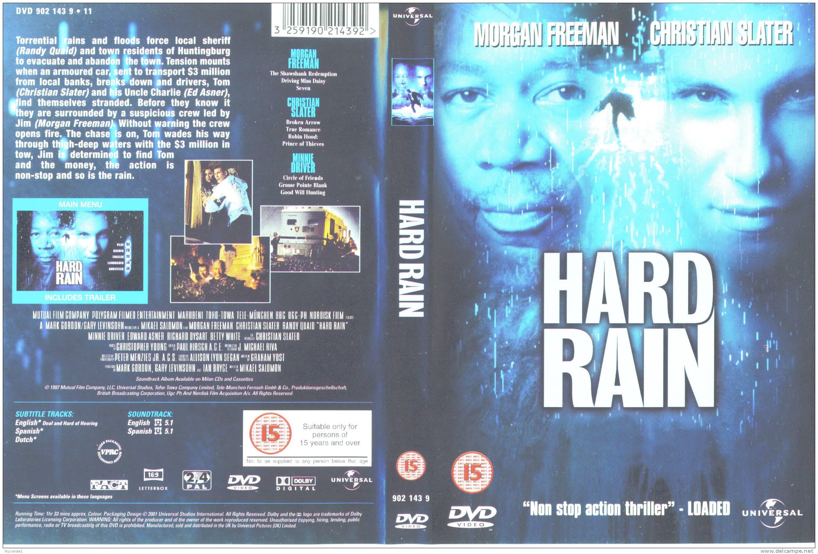 HARD RAIN - Morgan Freeman (Detail In Scan) - Action & Abenteuer