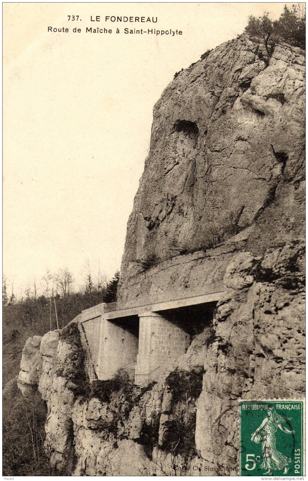 17831  Francia,  Le  Fondereau,  Route  De  Maiche A  Saint-Hippolyte,  VG - Saint Hippolyte