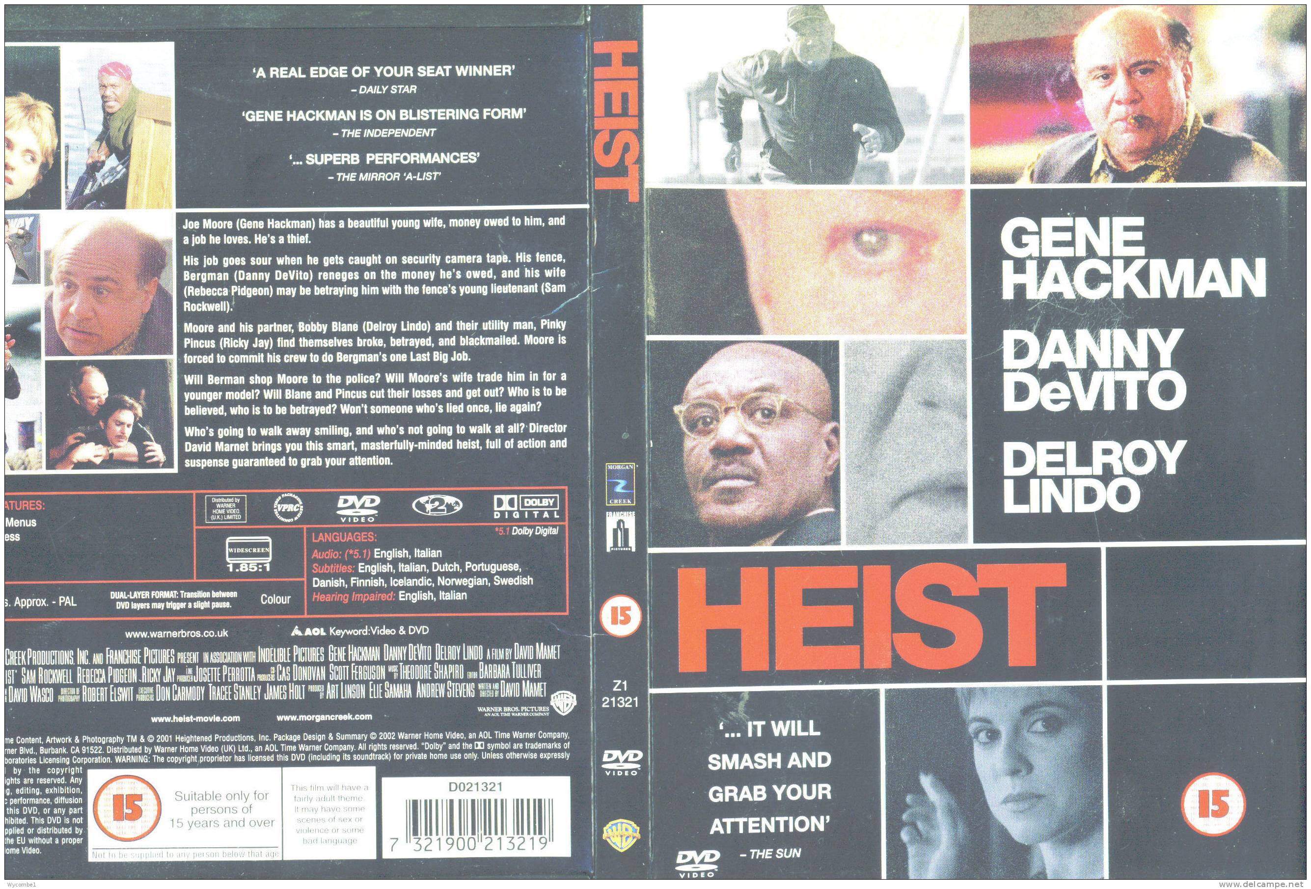 HEIST - Gene Hackman (Details In Scan) - Policiers