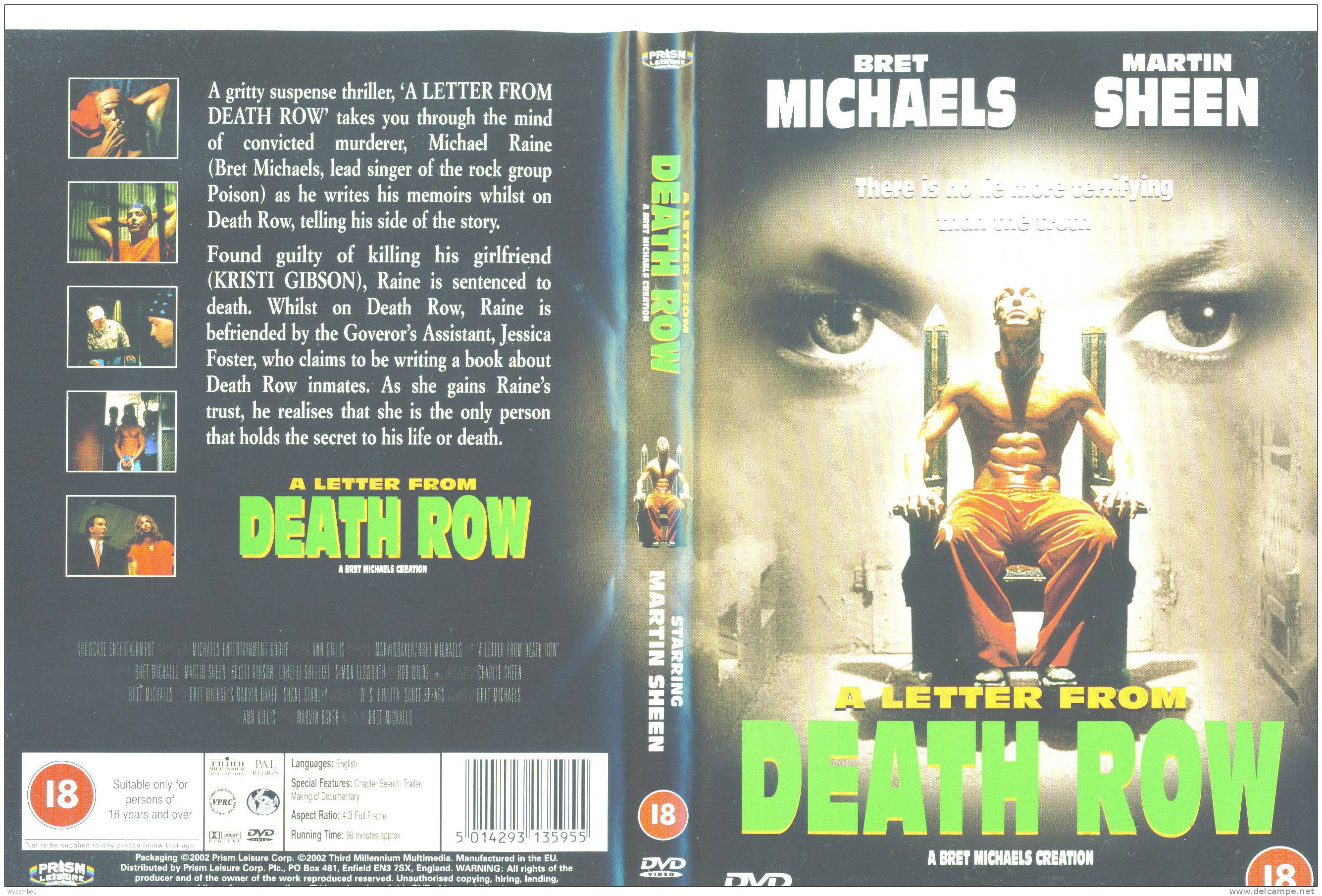 A LETTER FROM DEATH ROW - Martin Sheen (Details In Scan) - Drama